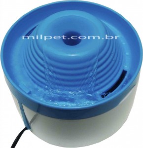Bebedouro Fonte Para Gato Azul