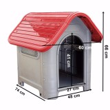 Casa Para Cachorro Tamanho3 - Vermelha